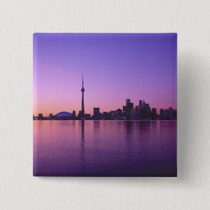 Toronto Skyline at night, Ontario, Canada 2 Inch Square Button