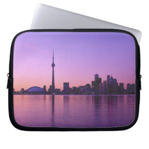 Toronto Skyline at night, Ontario, Canada Laptop Sleeve