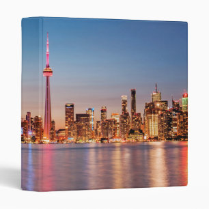 Toronto Skyline at Sunset Binder