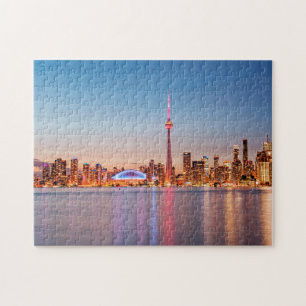 Toronto Skyline at Sunset Jigsaw Puzzle
