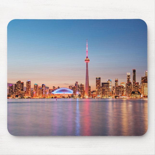 Toronto Skyline at Sunset Mouse Pad (Front)