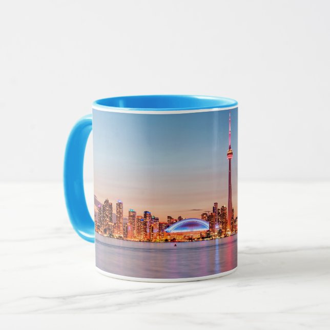 Toronto Skyline at Sunset Mug (Front Left)
