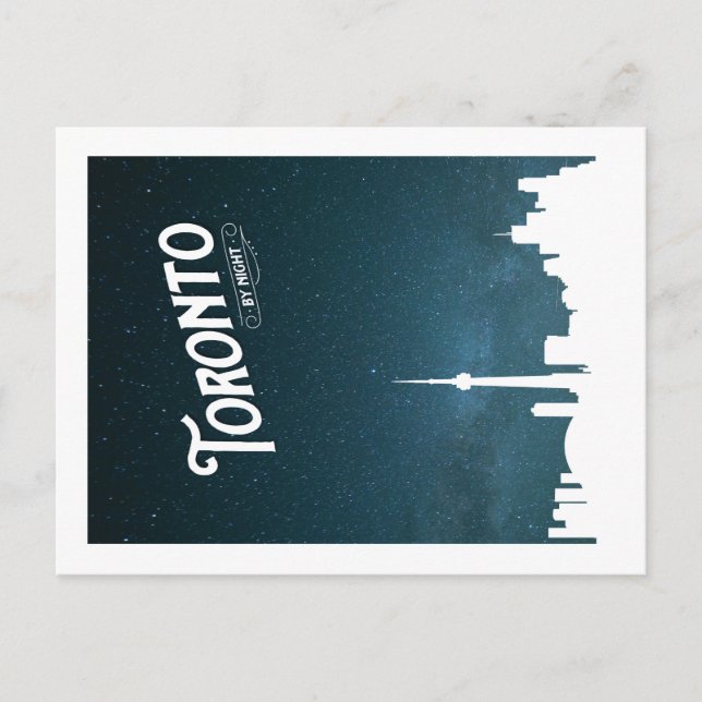 Toronto skyline by night  - POSTCARD (Front)