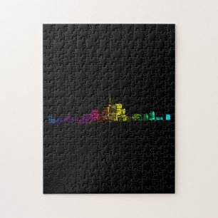 Toronto Skyline Gradient Jigsaw Puzzle