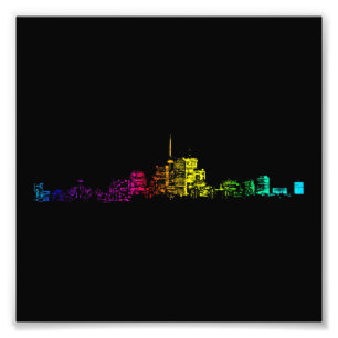 Toronto Skyline Gradient Photo Print