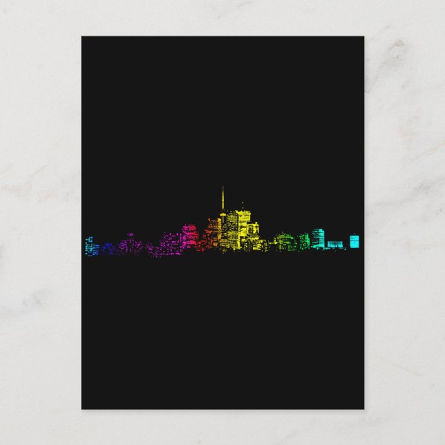Toronto Skyline Gradient Postcard (Front)