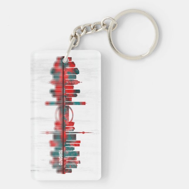Toronto Skyline Keychain (Back)