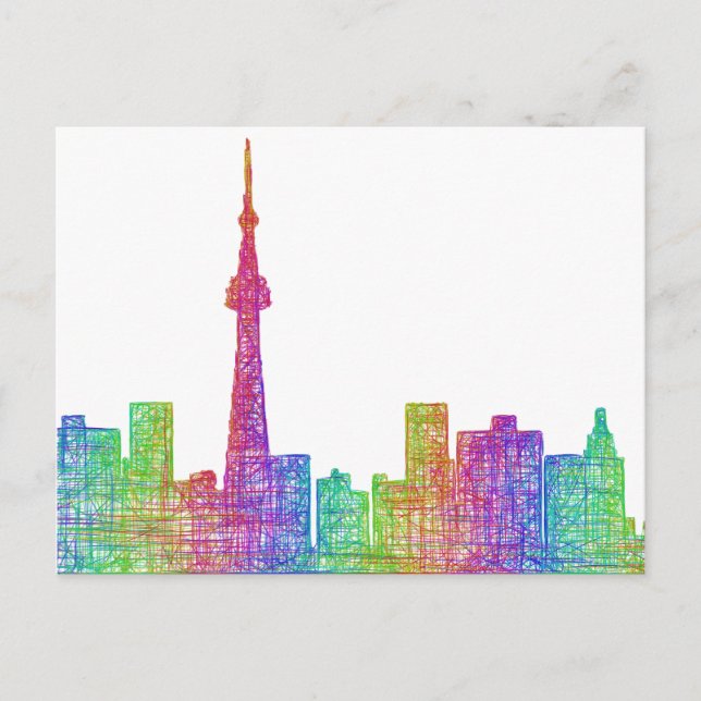Toronto skyline postcard (Front)