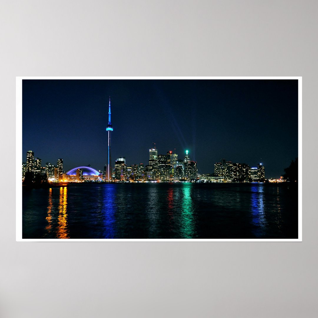 Toronto Skyline Poster Zazzle