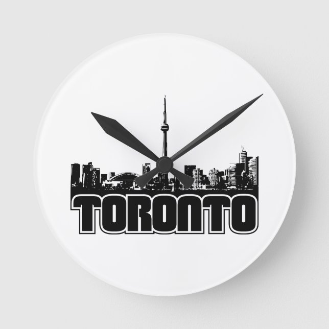 Toronto Skyline Round Clock (Front)