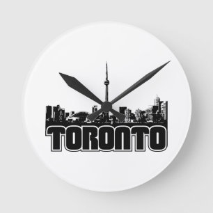 Toronto Skyline Round Clock