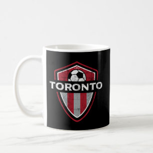 Toronto Soccer Jersey - Designer Badge - Distresse Coffee Mug