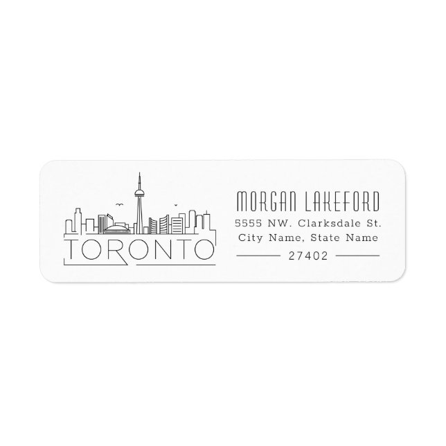 Toronto Stylized Skyline | (Front)