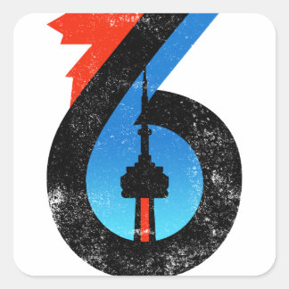 Toronto The Six Square Sticker