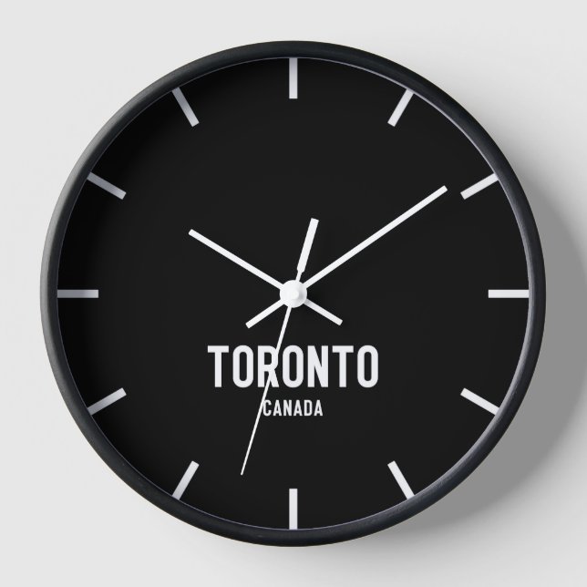 Toronto Time Zone Newsroom Wall Clock (Front)