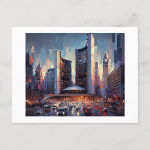 Toronto with City Hall,  Postcard