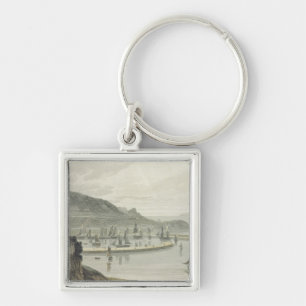 Torquay, Devon, from Volume VIII of 'A Voyage Arou Keychain