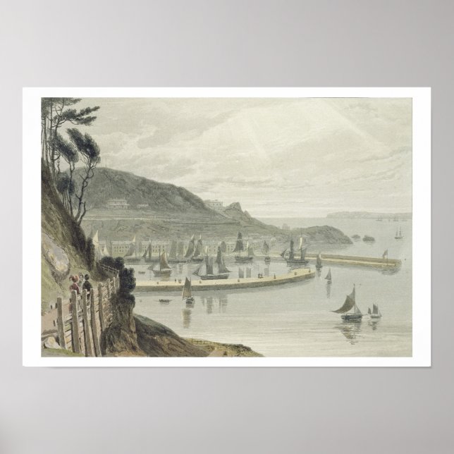 Torquay, Devon, from Volume VIII of 'A Voyage Arou Poster (Front)