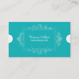 Torquoise Elegant Business Card Template
