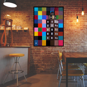 Torre de Hércules Abstract Painting by Alfred Fox Canvas Print