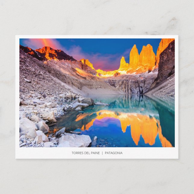 Torres del Paine, Chile Holiday Postcard (Front)