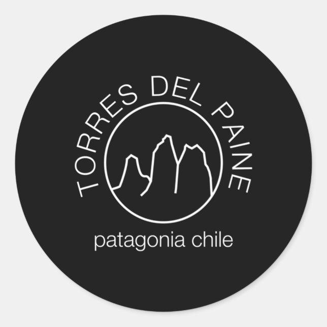 Torres Del Paine Classic Round Sticker (Front)