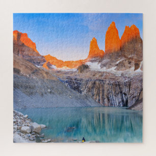 Torres Del Paine National Park, Chile.  Jigsaw Puzzle