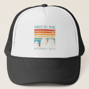 Torres del Paine T Shirt Retro Chile Mountain Hiki Trucker Hat