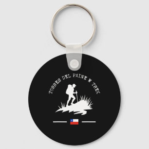 Torres Del Paine W Trek National Park Trail Hiker Keychain