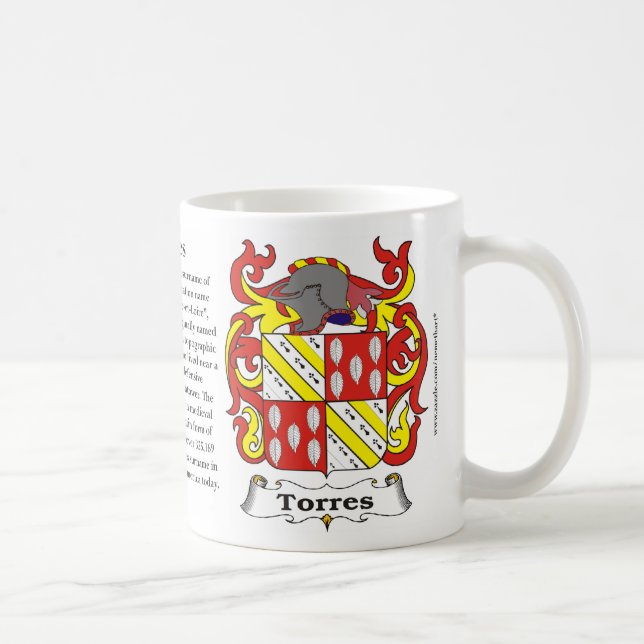 Torres Family Coat of Arms Mug (Right)