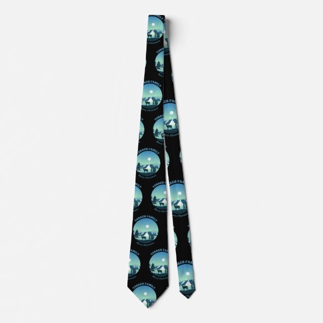 Torres Family Merry Christmas Tie (Front)