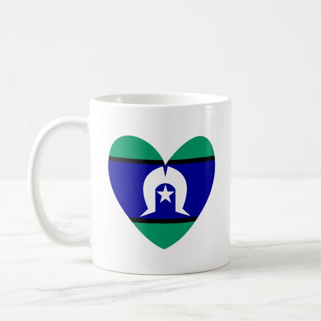 Torres Strait Islanders heart Coffee Mug (Left)