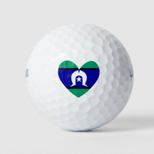 Torres Strait Islanders heart Golf Balls