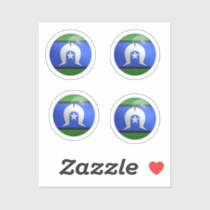 Torres Strait Islands Glossy Circle Flag