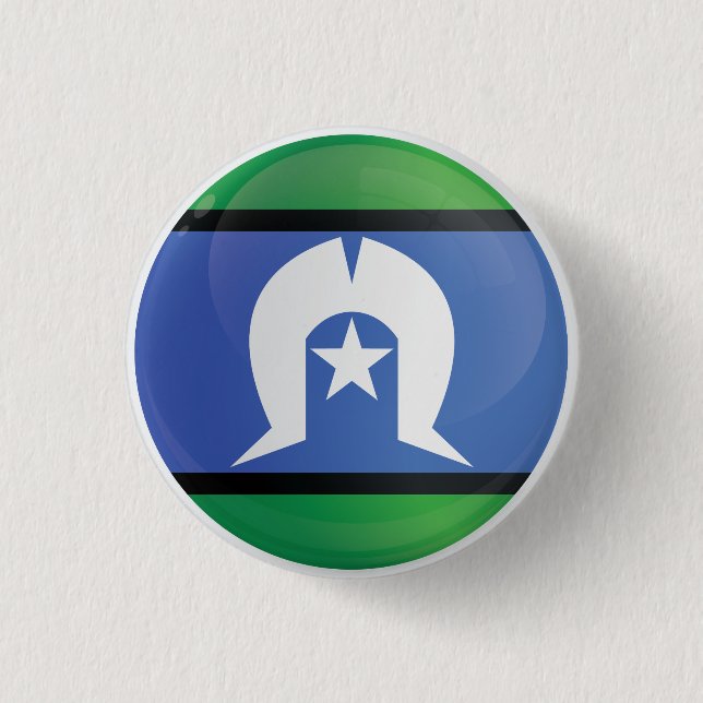 Torres Strait Islands  Round Icon Flag 1 Inch Round Button (Front)