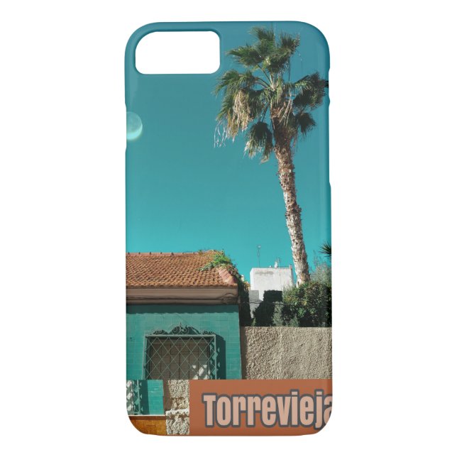 Torrevieja in Orange and Turqoise Case-Mate iPhone Case (Back)
