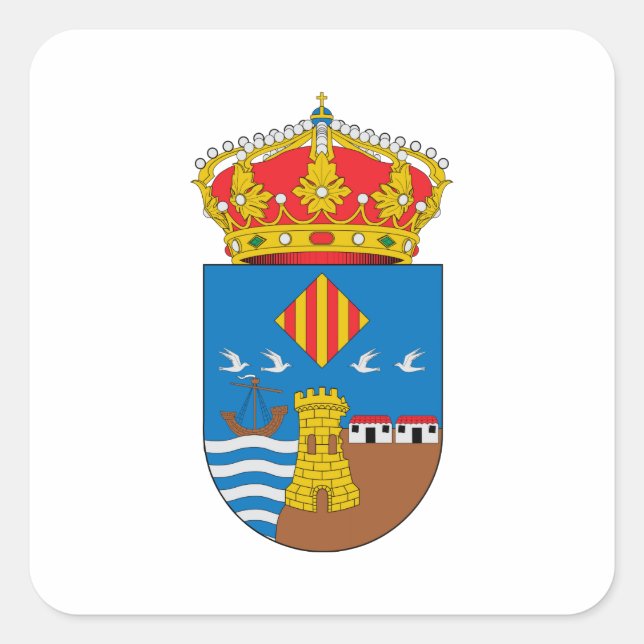 Torrevieja (Spain) Coat of Arms Square Sticker (Front)