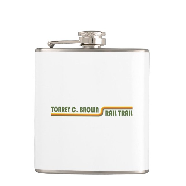Torrey C. Brown Rail Trail Maryland Hip Flask (Front)