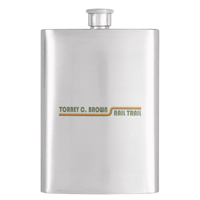 Torrey C. Brown Rail Trail Maryland Hip Flask (Front)
