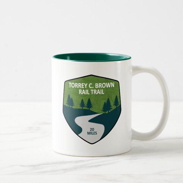 Torrey C. Brown Rail Trail Two-Tone Coffee Mug (Right)