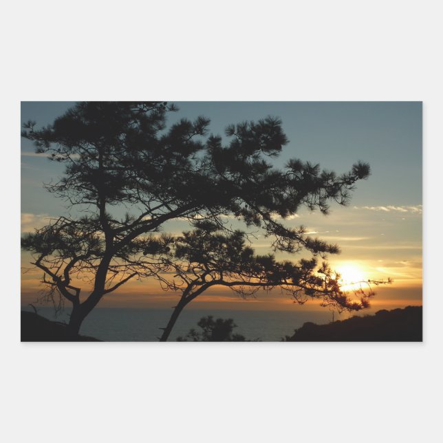 Torrey Pine Sunset I California Landscape Sticker (Front)