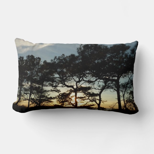 Torrey Pine Sunset II California Landscape Lumbar Pillow (Front)