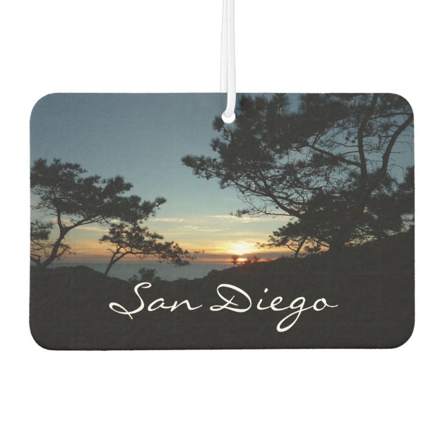 Torrey Pine Sunset III California Landscape Air Freshener (Front)