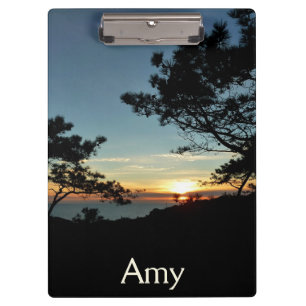 Torrey Pine Sunset III California Landscape Clipboard