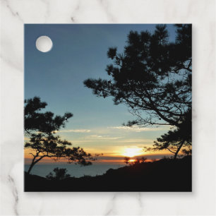Torrey Pine Sunset III California Landscape Favour Tags