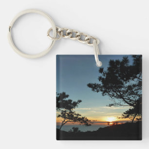 Torrey Pine Sunset III California Landscape Keychain