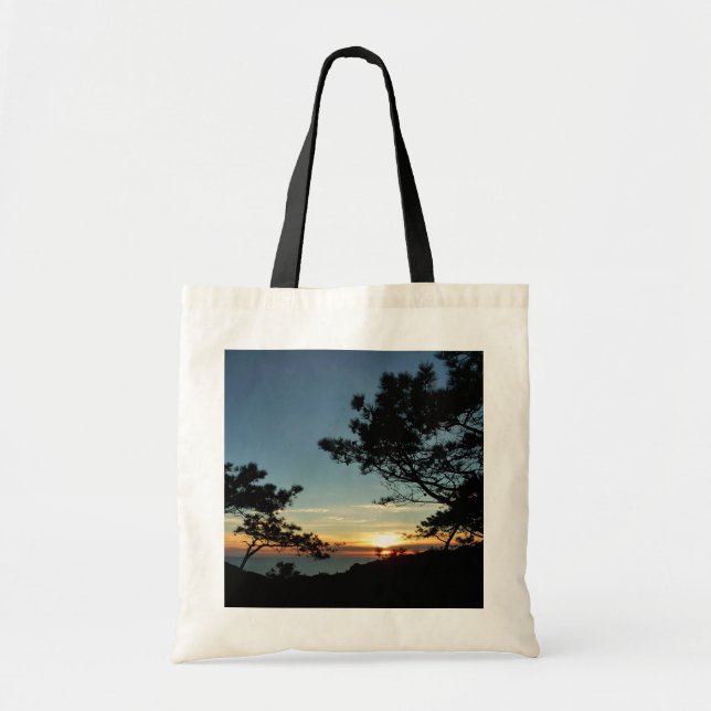 Torrey Pine Sunset III California Landscape Tote Bag (Front)