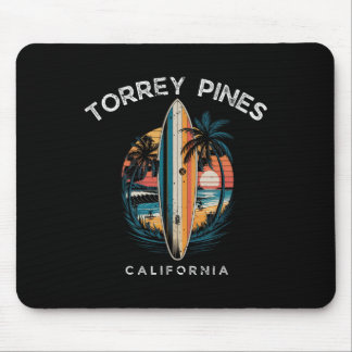 Torrey Pines Beach California Men Women Surfing  Mouse Pad