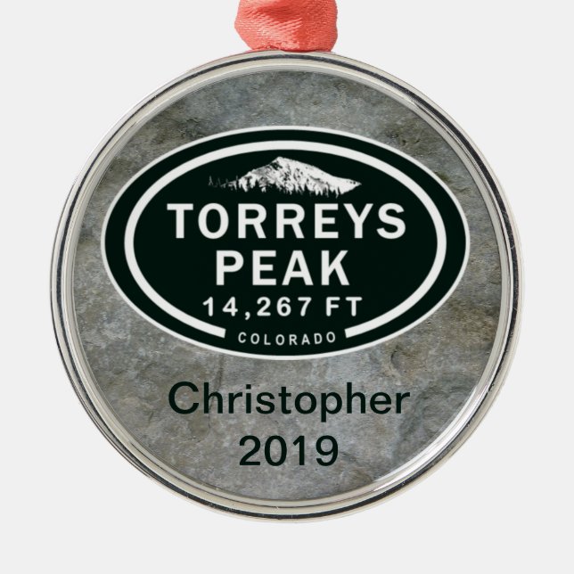 Torreys Peak 14,267 FT CO 14er Mountain Ornament (Front)