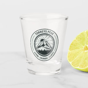 Torreys Peak Colorado Hiking Skiing Travel  Shot Glass